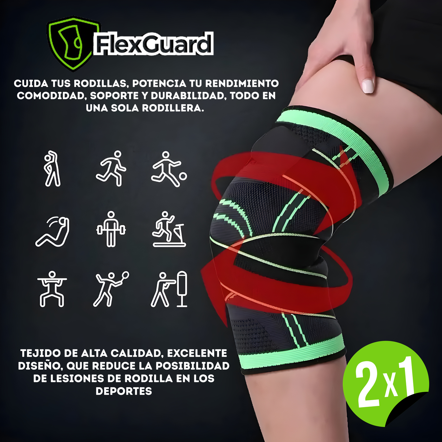 FLEXGUARD | COMODIDAD Y SOPORTE PARA TU RODILLA OFERTA 2X1