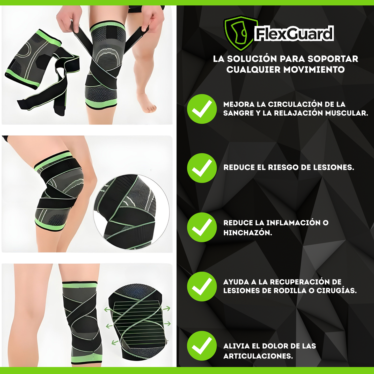 FLEXGUARD | COMODIDAD Y SOPORTE PARA TU RODILLA OFERTA 2X1