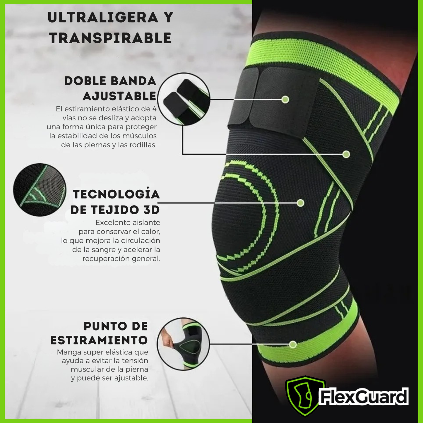 FLEXGUARD | COMODIDAD Y SOPORTE PARA TU RODILLA OFERTA 2X1