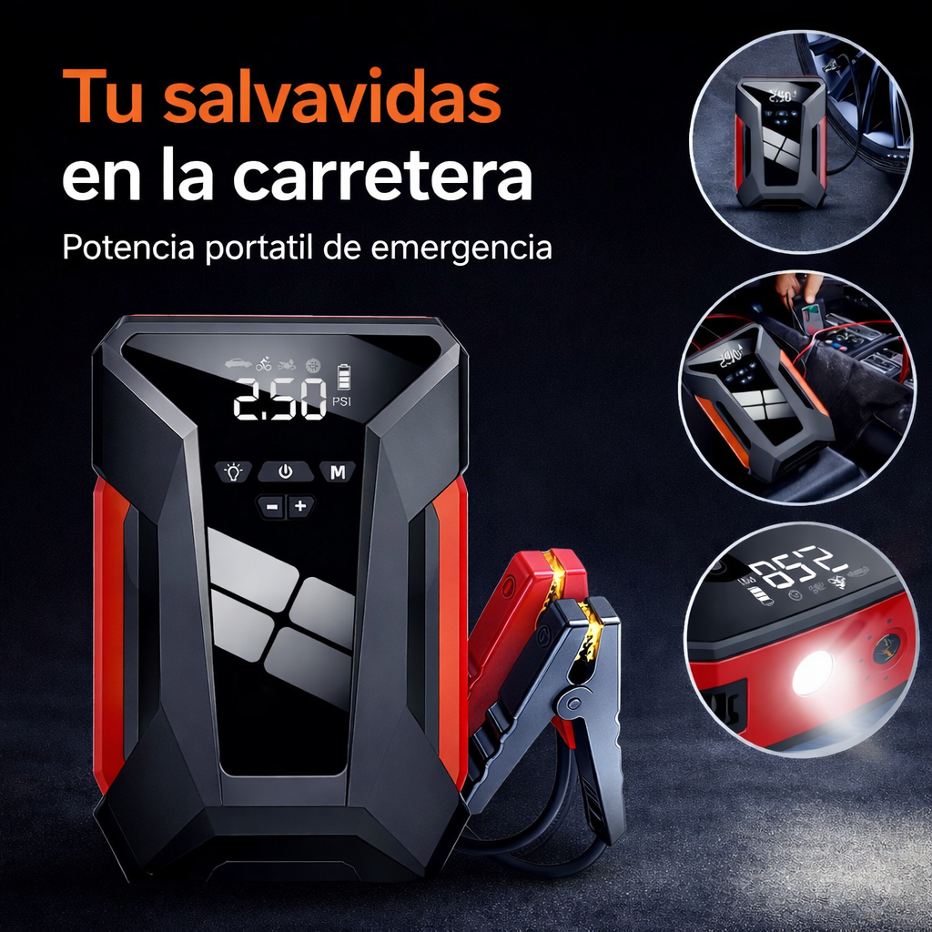 Cargador Bateria Carro Moto 12v Pantalla
