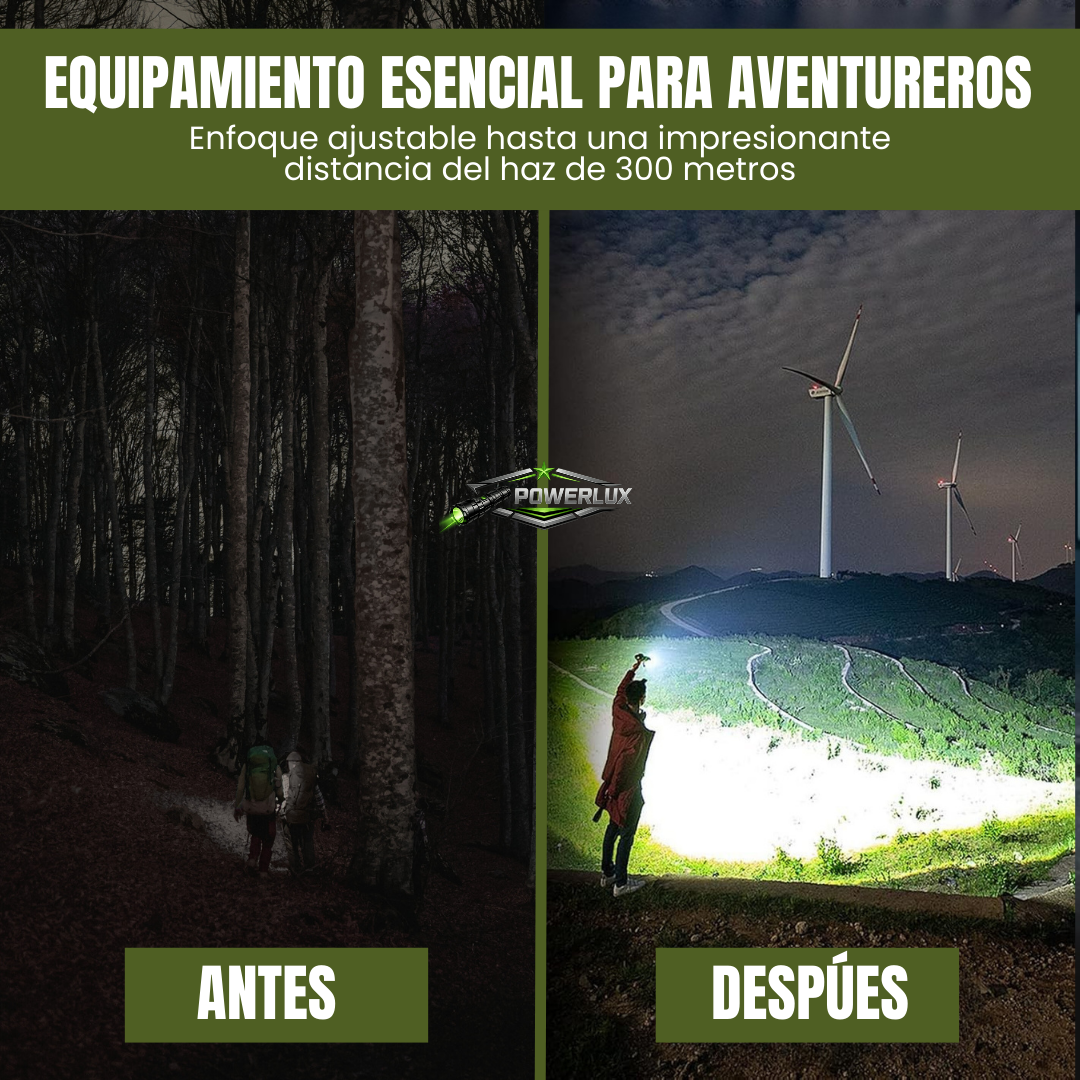 POWERLUX | VISIBILIDAD TOTAL Y RESISTENCIA PROFESIONAL EN TUS MANOS
