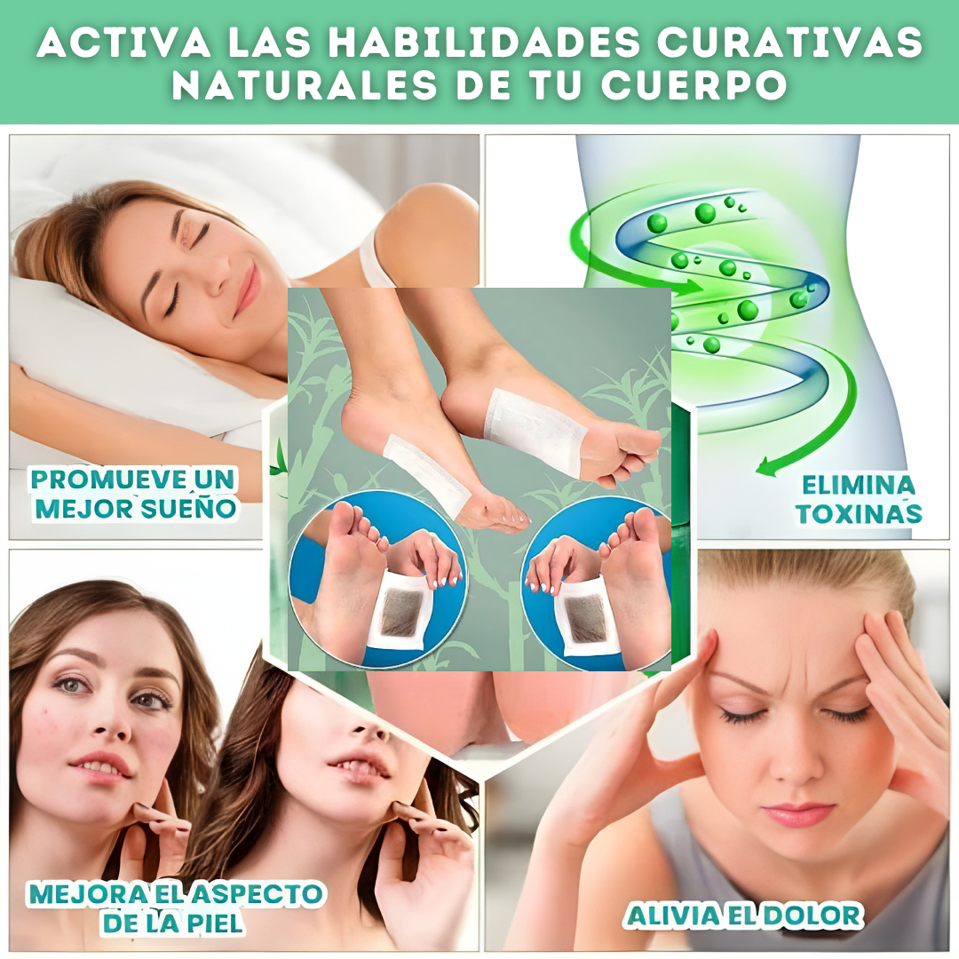 KINOKI | PARCHES DESINTOXICANTES – PACK DE 30 UNIDADES REUTILIZABLES